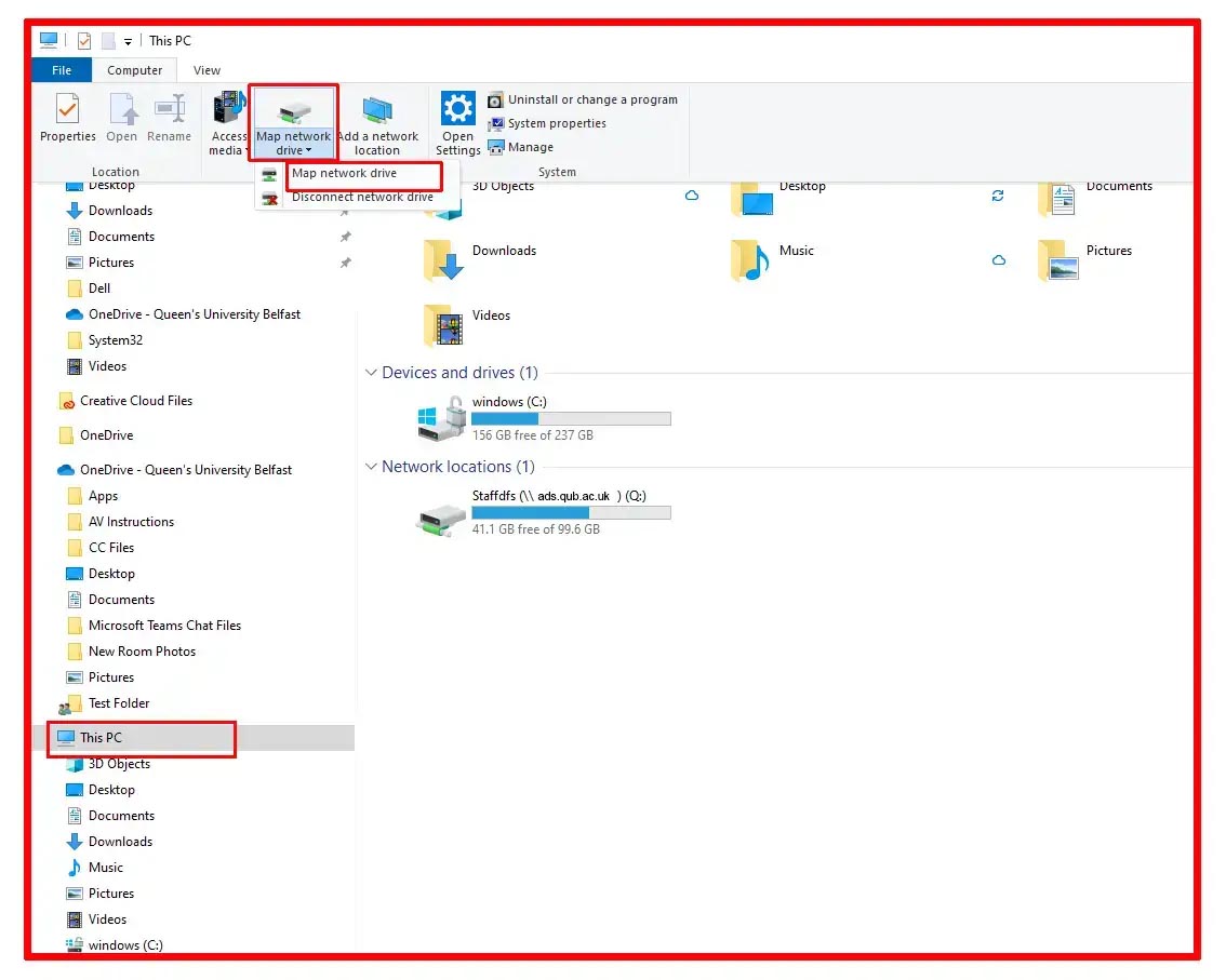 windows explorer screenshot