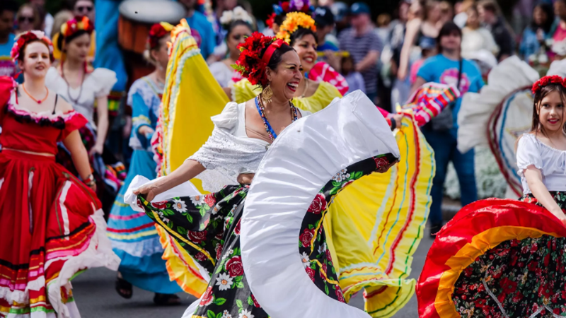 Performers at Belfast Mela Carnival