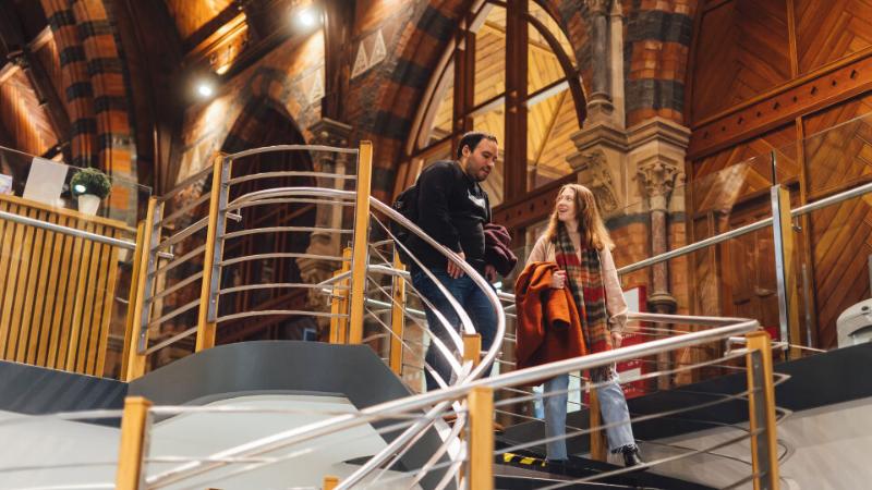 Students Lana and Miguel in the Graduate School