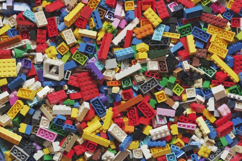 image of coloured lego brick