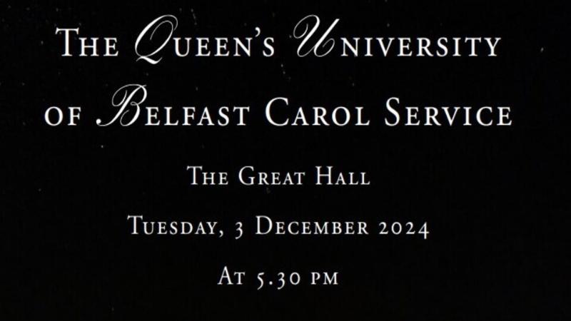 QUB Carol Service Banner