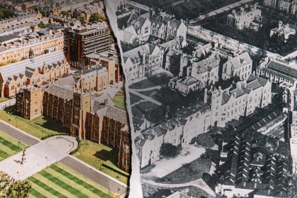 Old and new images of Lanyon merged