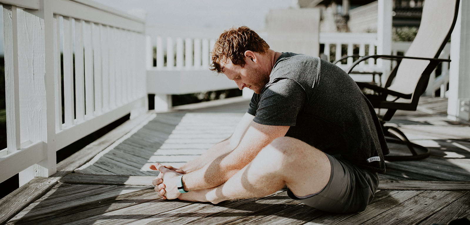 Man doing yoga