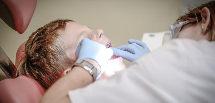 Child at dentist appointment