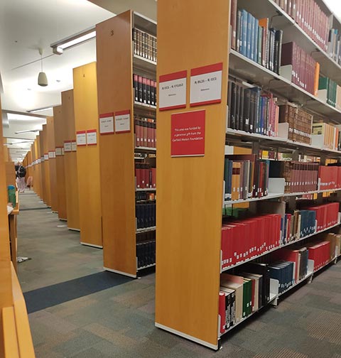 Library stacks in the McClay