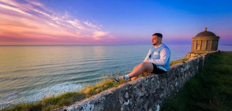 Philip at Mussenden Temple