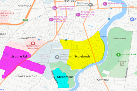 Belfast student housing map