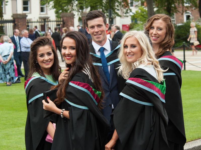 Graduands In Gowns 