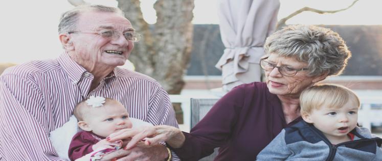 Grandparents with grandchildren