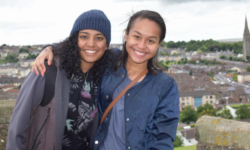 Sophia and friend Summer School Derry