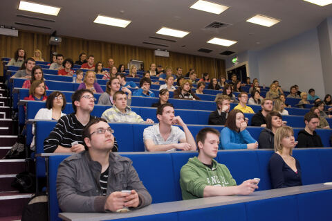 Students in lecture theatre