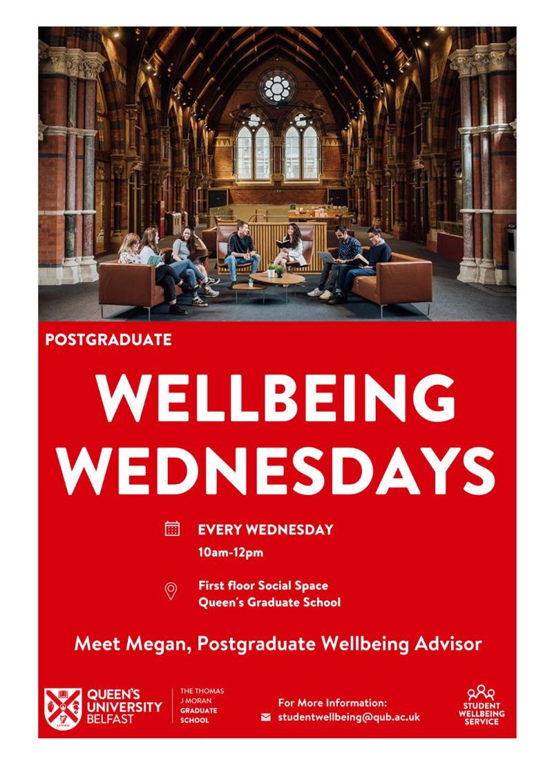 Wellbeing Wednesdays for Postgraduate students