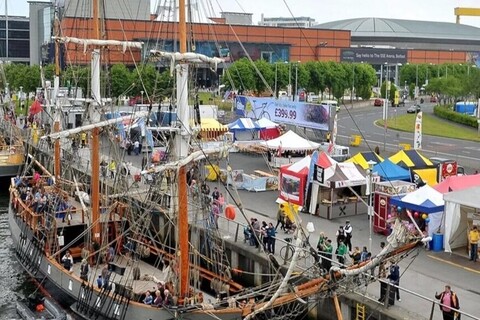 Tall ships at Belfast Maritime Festival