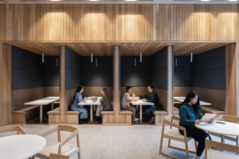 Seating area in Queen's Business School