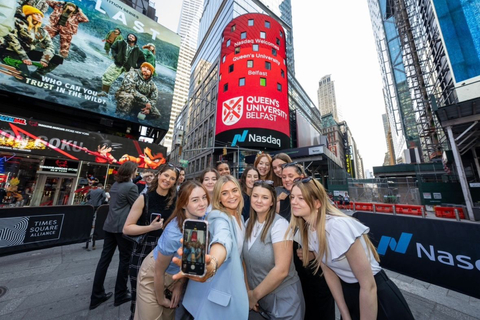 Students from the Clinton Careers Insights Programme at Times Square