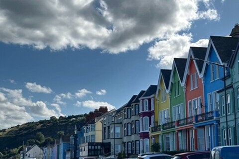 Row of colourful houses in Whitehead