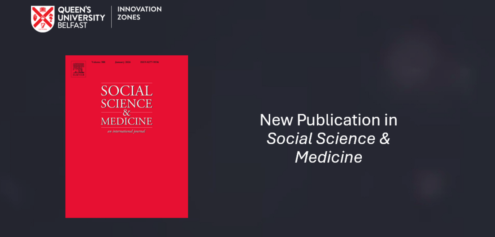 Banner showing cover of Social Science and Medicine journal