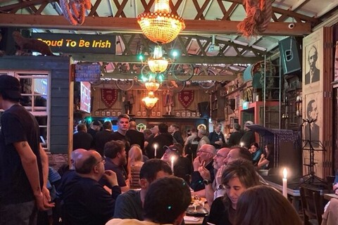 Inside Dublin bar