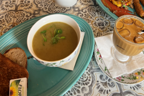 Bowl of soup from Lampost Cafe