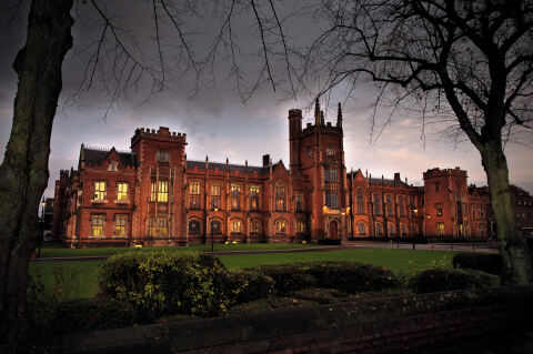 The Lanyon Building, winter evening