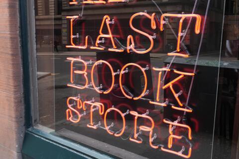 The Last Book Store bar sign