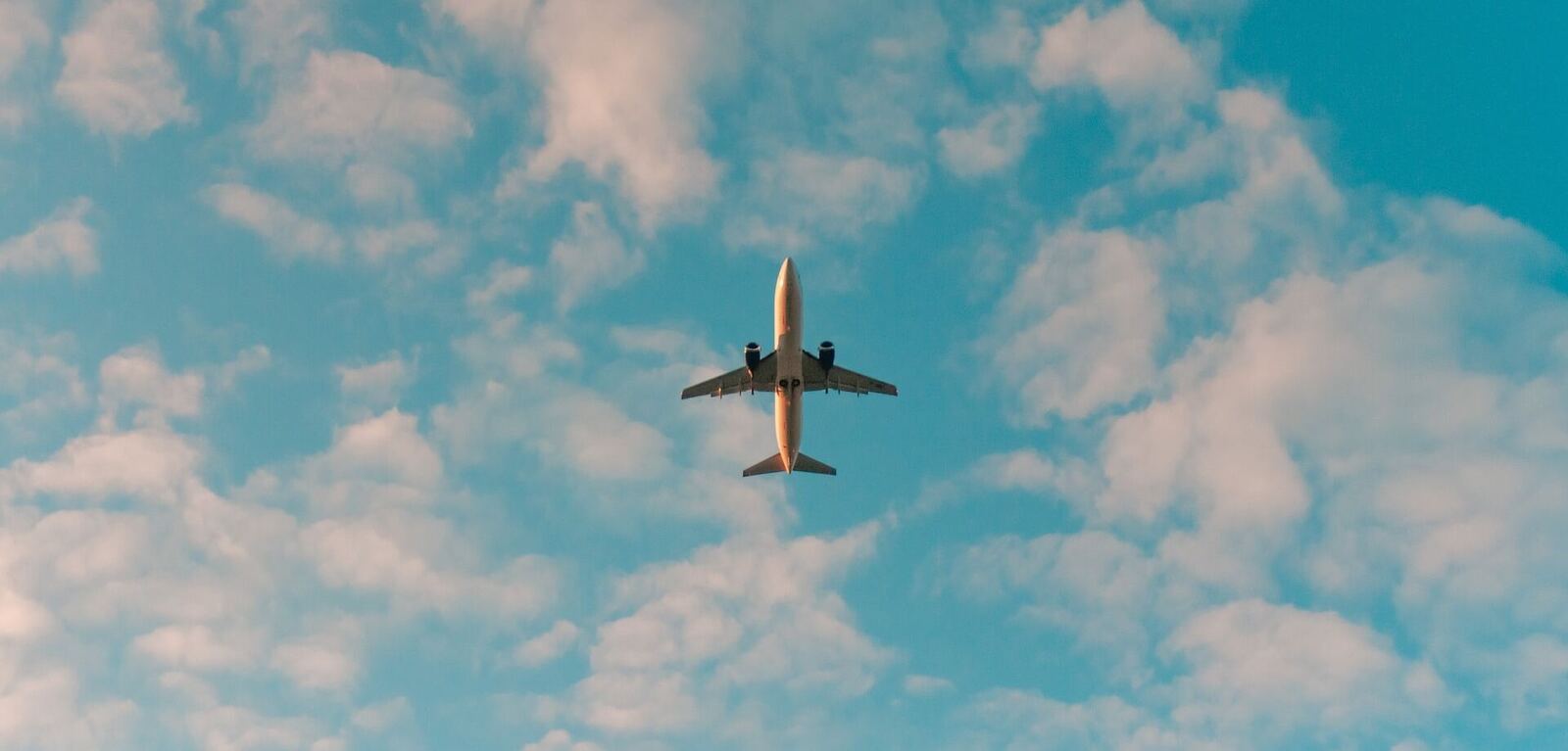 Plane flying mid-air