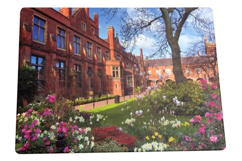 Queen's mouse mat with picture of the Quad