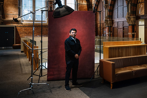 Student Rushikesh inside the Graduate School