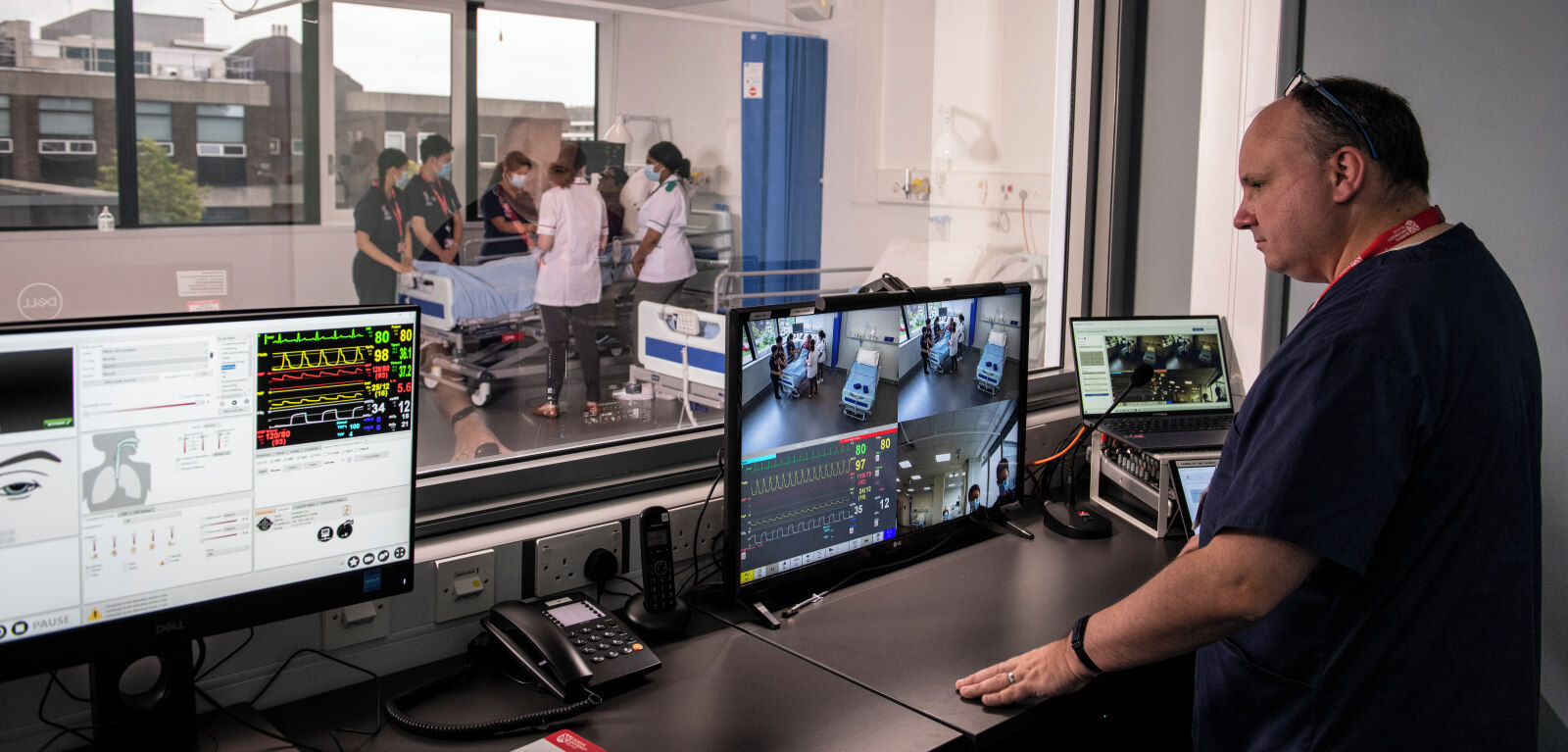 Students in InterSim Centre, MBC