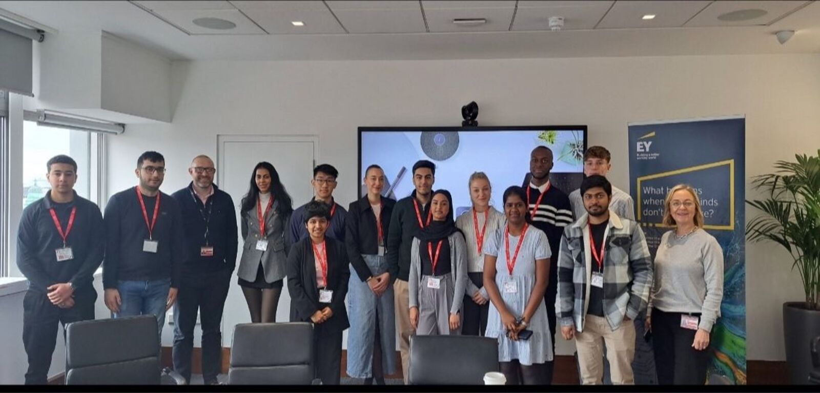 Group of students visit EY as part of Common Purpose Leadership Programme