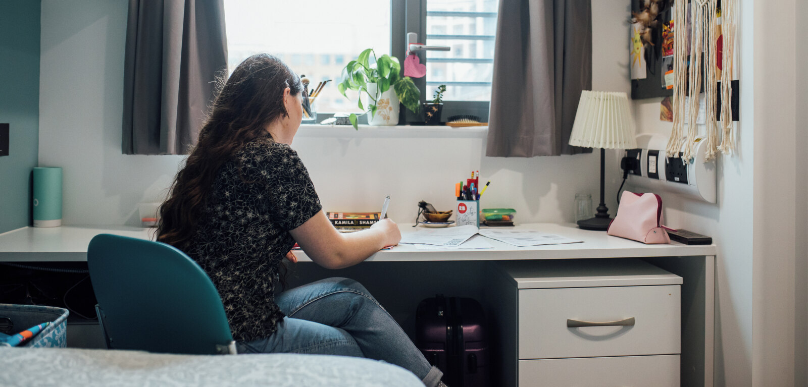 Student room in Queen's Accommodation, Elms BT1