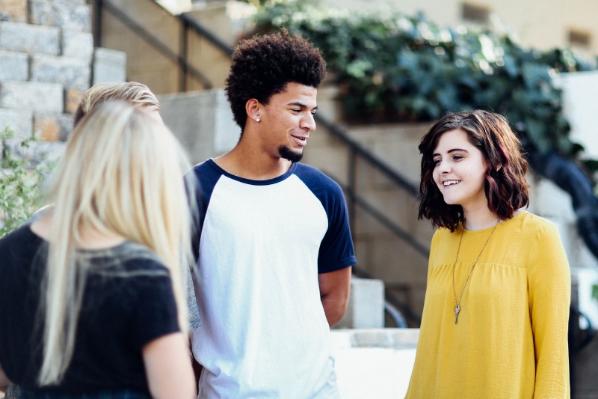 Students chatting