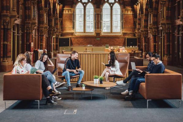 Students sitting together in the Graduate School