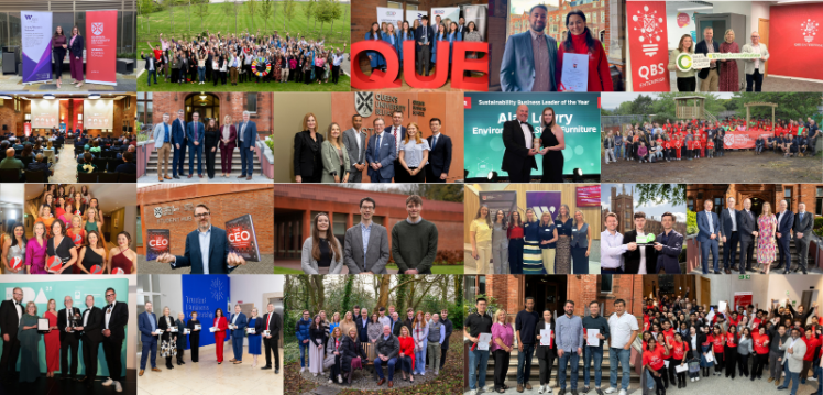 A collage showcasing a reflection on 2025 from QBS