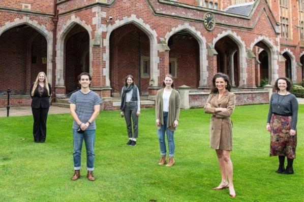 North American Scholars in the quad