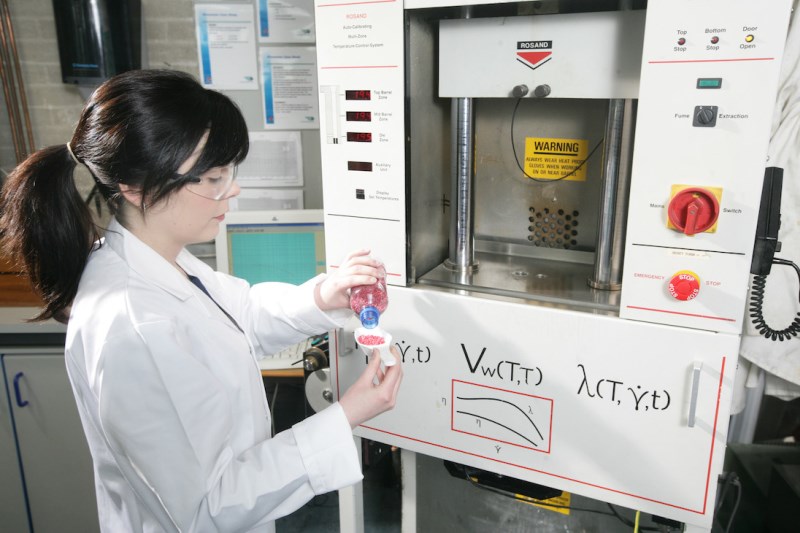 Researcher working in laboratory