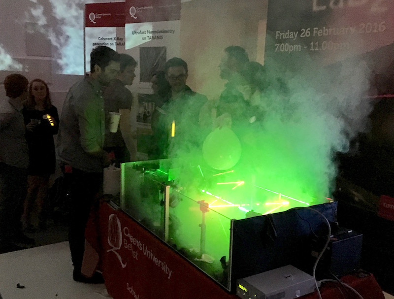 Laser show NI SciFest