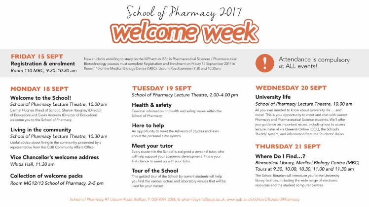 welcome week 2017