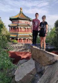 E Byrne and R Boyd sightseeing during COIL-8 visit to Beijing