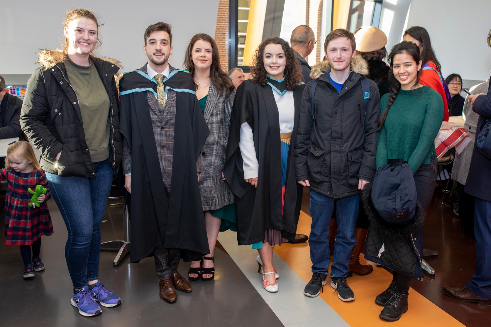 A group of students at the CCE Winter Graduation reception