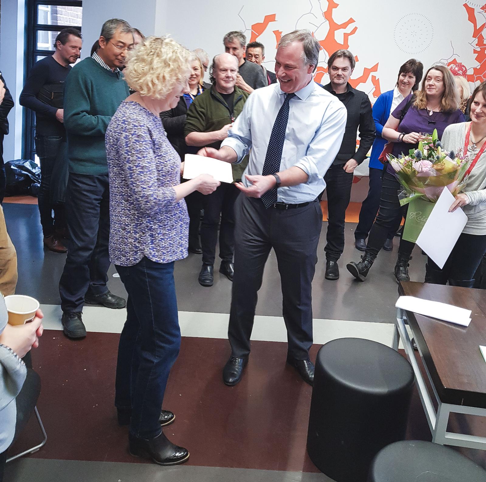 An image of Muriel Orr and Prof. Steven Bell