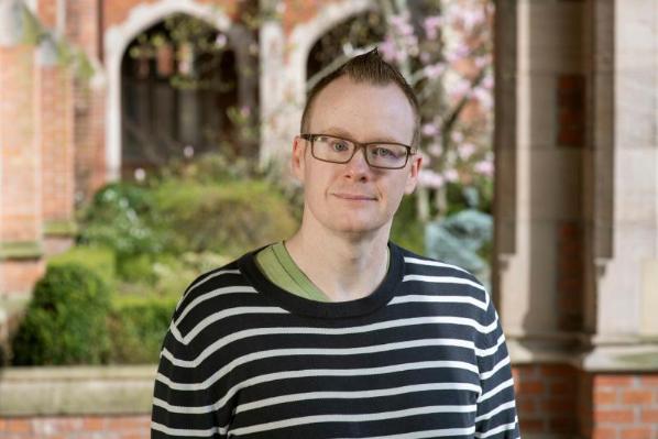 Paul Toner in Lanyon Quad