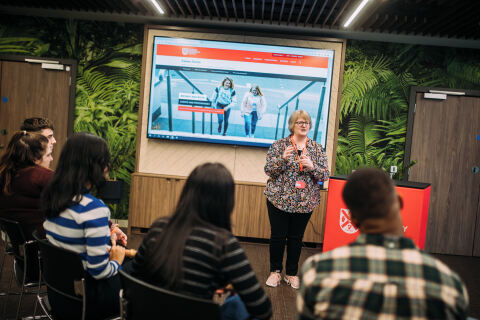 Careers talk in One Elmwood student centre