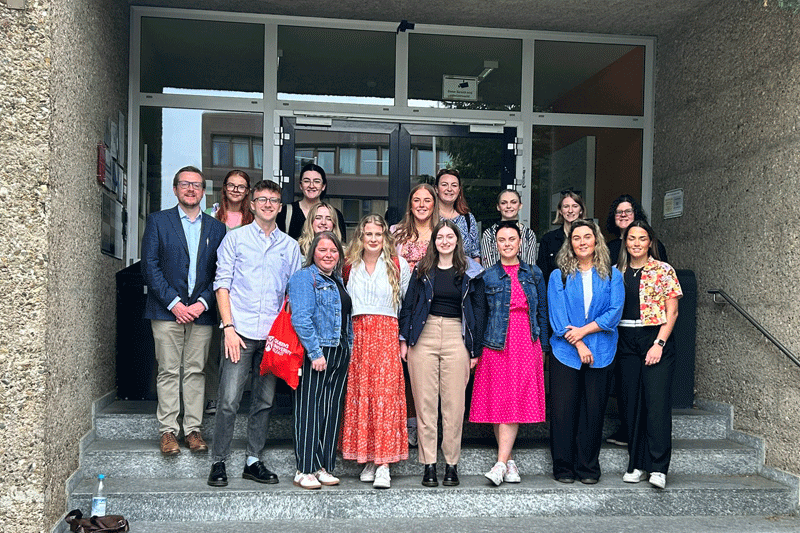 a group of students in germany