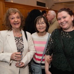 Three women standing