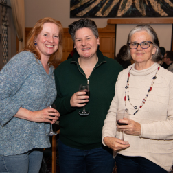 Three women standing