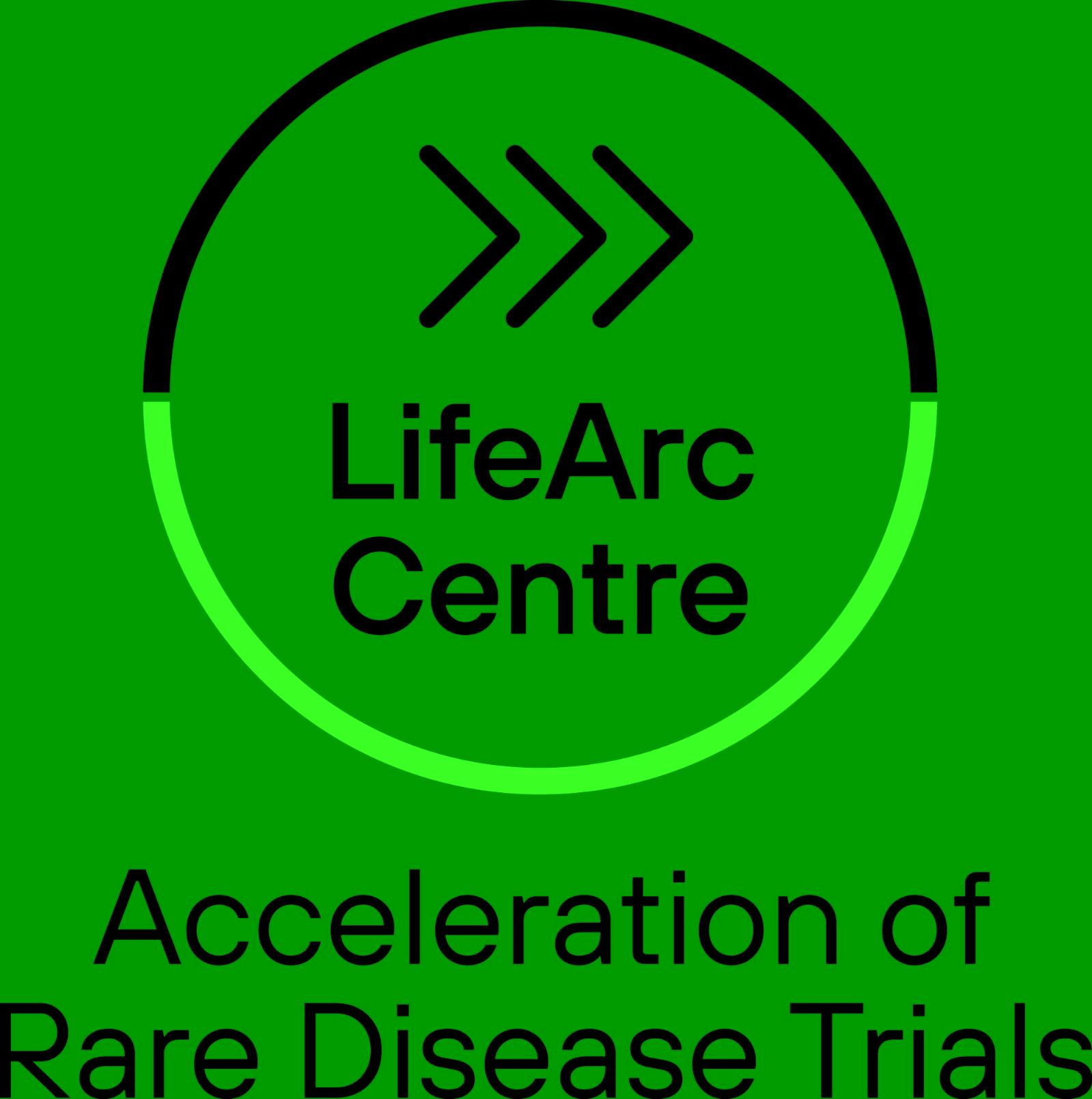 logo for the lifearc centre for the acceleration of rare disease trials