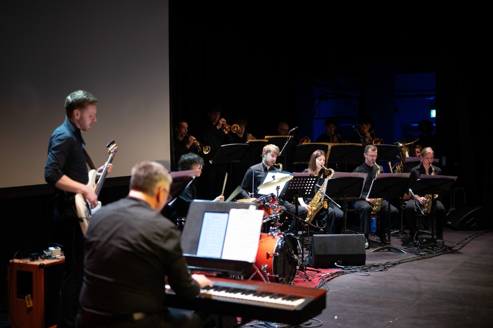 group of musicians playing at the Staff Excellence Awards 2022-23